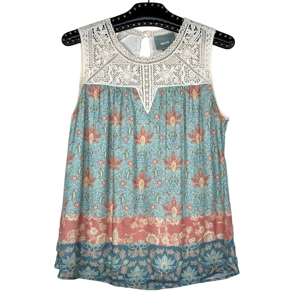 Maeve by Anthropologie Eleanor Crochet Tank Top XS